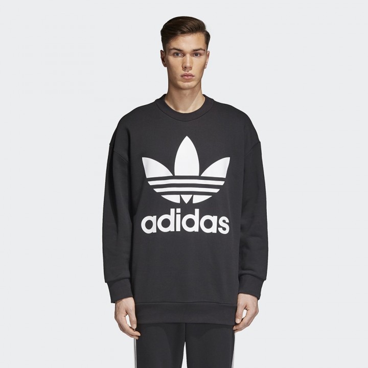 adidas originals - Trefoil Oversize Crew Sweatshirt