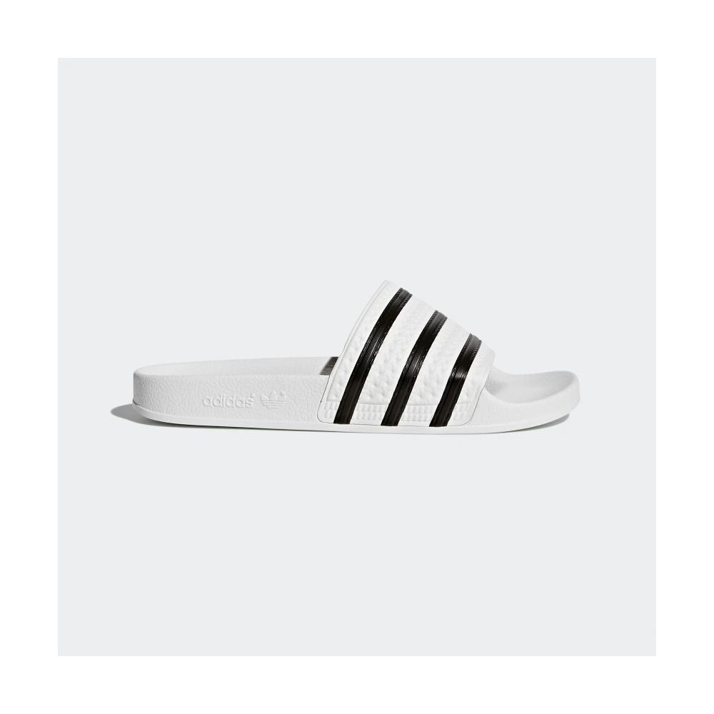 Buy Adidas Originals White Adilette Lite Slide Sandals For Men Online ...