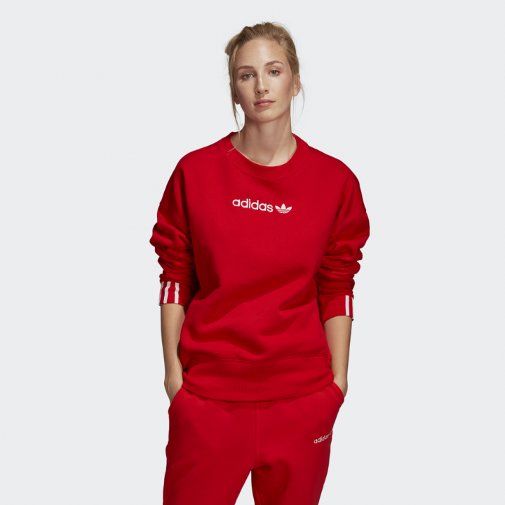 adidas coeeze sweatshirt red