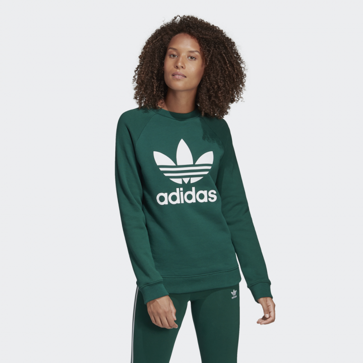 adidas trefoil crew neck sweatshirt