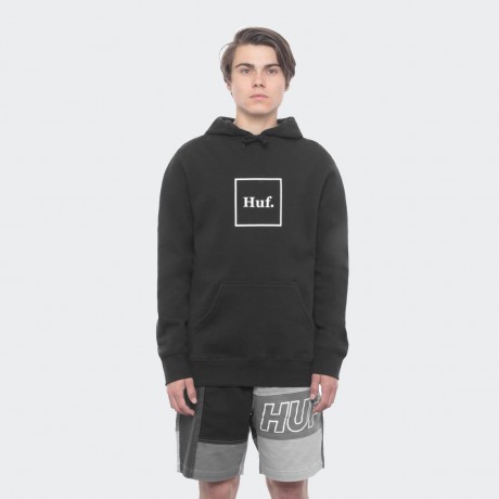 HUF - BOX LOGO PULLOVER HOODIE BLACK