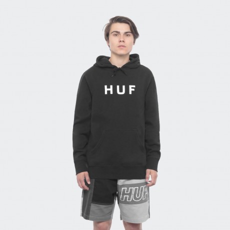 HUF - OG LOGO PULLOVER HOODIE BLACK