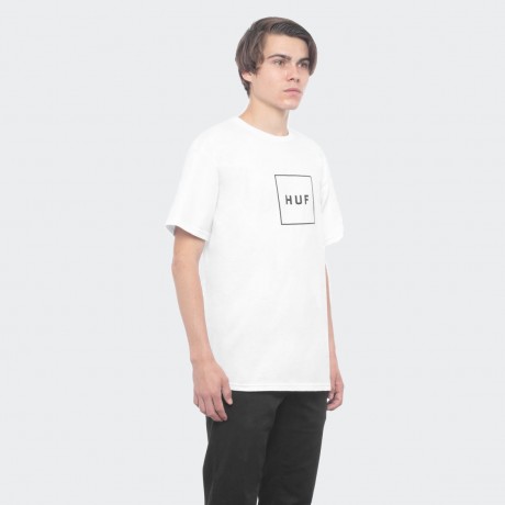 HUF - BOX LOGO TEE WHITE 2