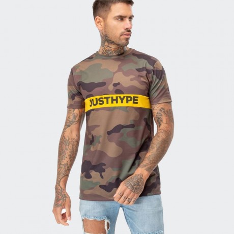 Just Hype - CAMO JH STRIPE MEN'S T-SHIRT
