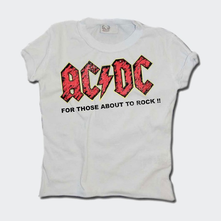 Amplified-Kids ACDC about to rock tshirt