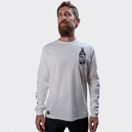 The Dudes - Too Short Drinks Longsleeve T-shirt White