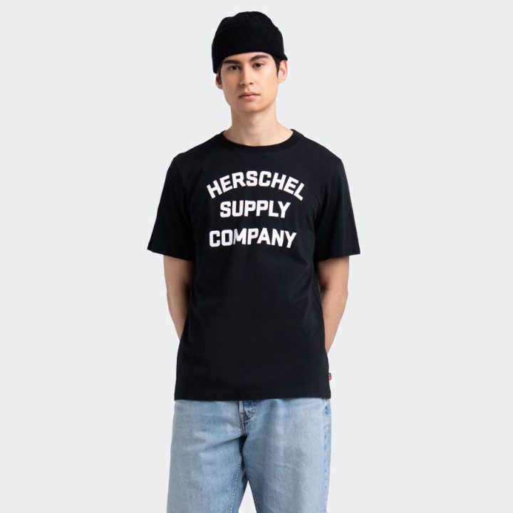Herschel - Stacked Chest Logo Tee Black