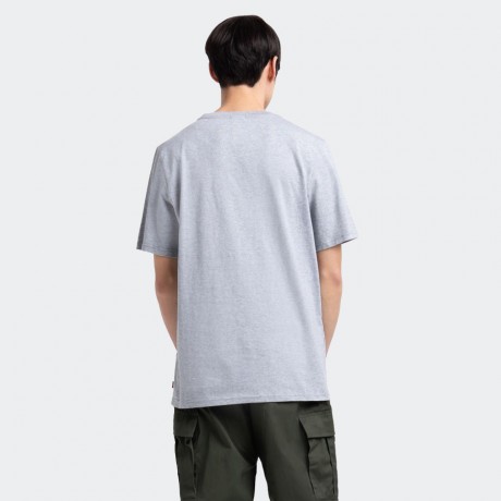 Herschel - Stacked Chest Logo Tee Heather Grey 2