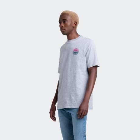 Herschel - Stamp Logo Tee Heather Grey 2