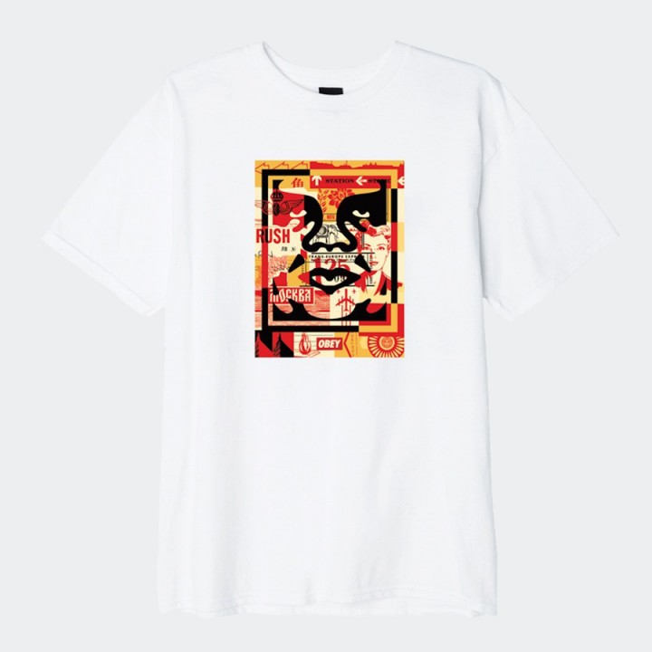OBEY - 3 FACE COLLAGE BASIC T-SHIRT