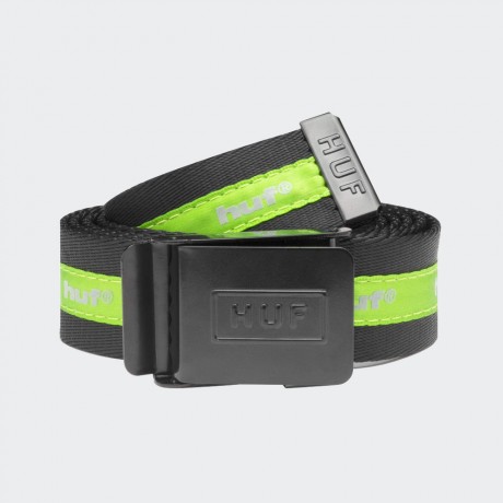 HUF - EASY SCOUT BELT BLACK/GREEN