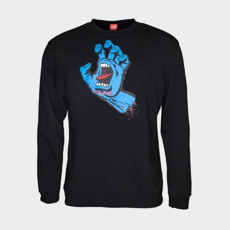 Santa Cruz - Screaming Hand Crew Black