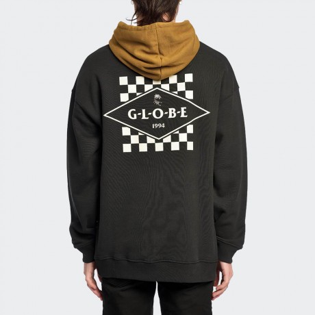 GLOBE - Check Out Hoodie Washed Black 2