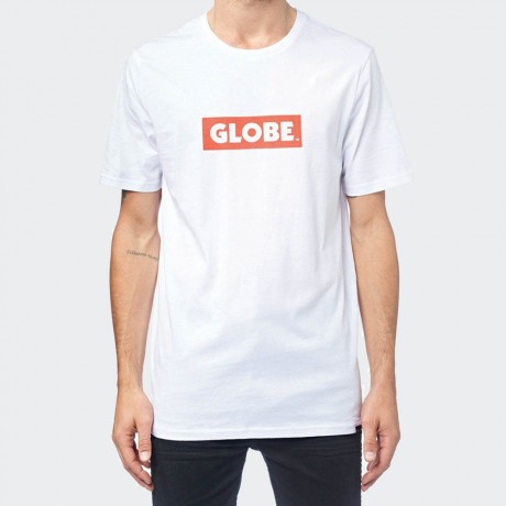 GLOBE - Box Tee White