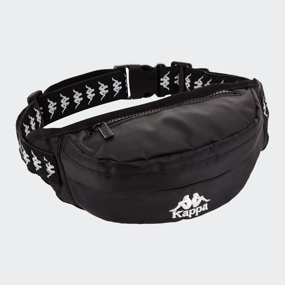 kappa black bum bag