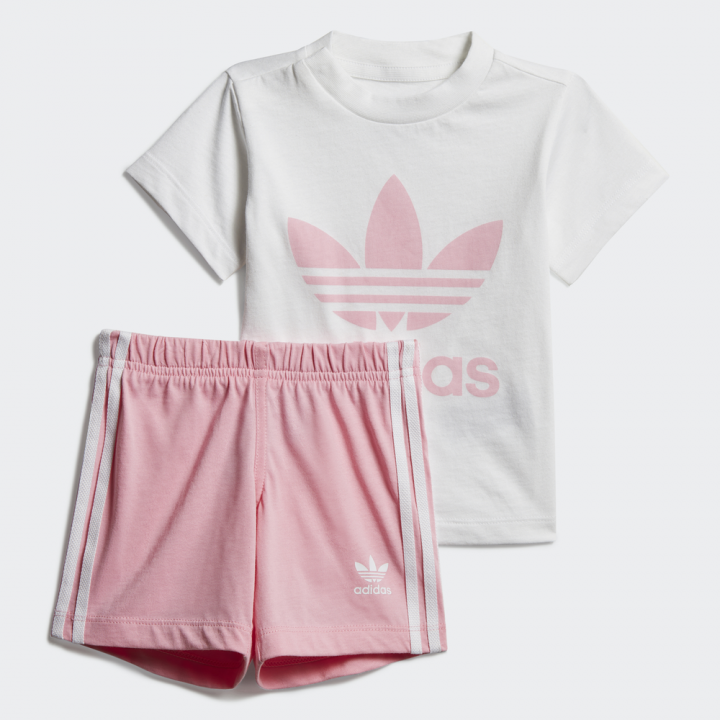 trefoil shorts tee set