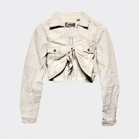 N.T.S - Crop Jacket  Grey/Khaki