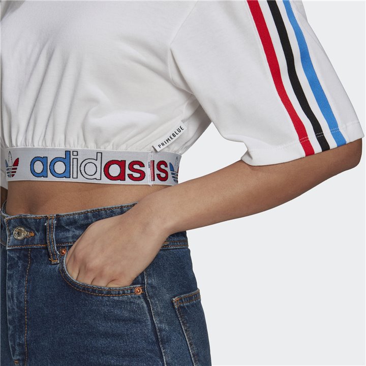 adidas Originals - Adicolor Primeblue Tricolor Cropped Tee