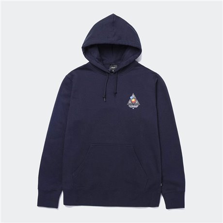 HUF - VIDEO FORMAT TRIPLE TRIANGLE PULLOVER HOODIE NAVY BLAZE
