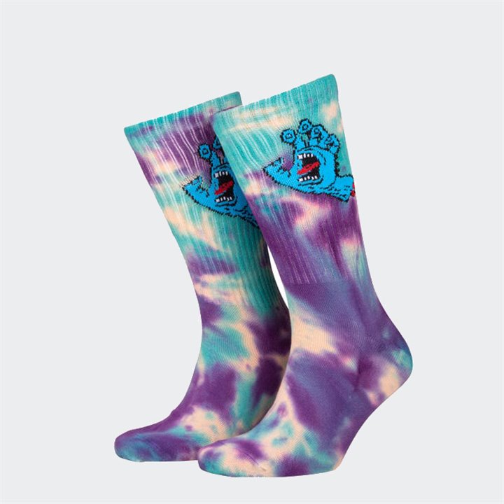 Santa Cruz - Screaming Hand Tie Dye Socks Tie Dye