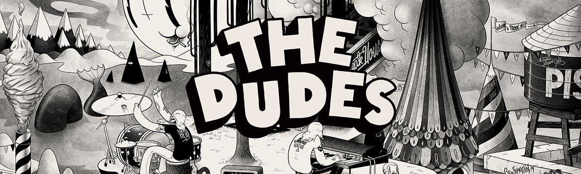 The Dudes brand banner